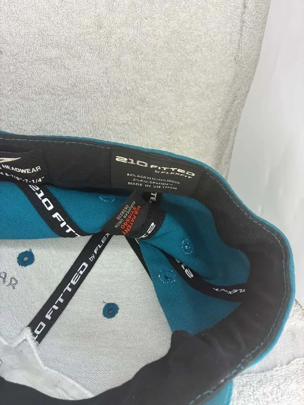 Alpinestars Teal 210 Fitted Curved Brim Baseball Hat Size S/M